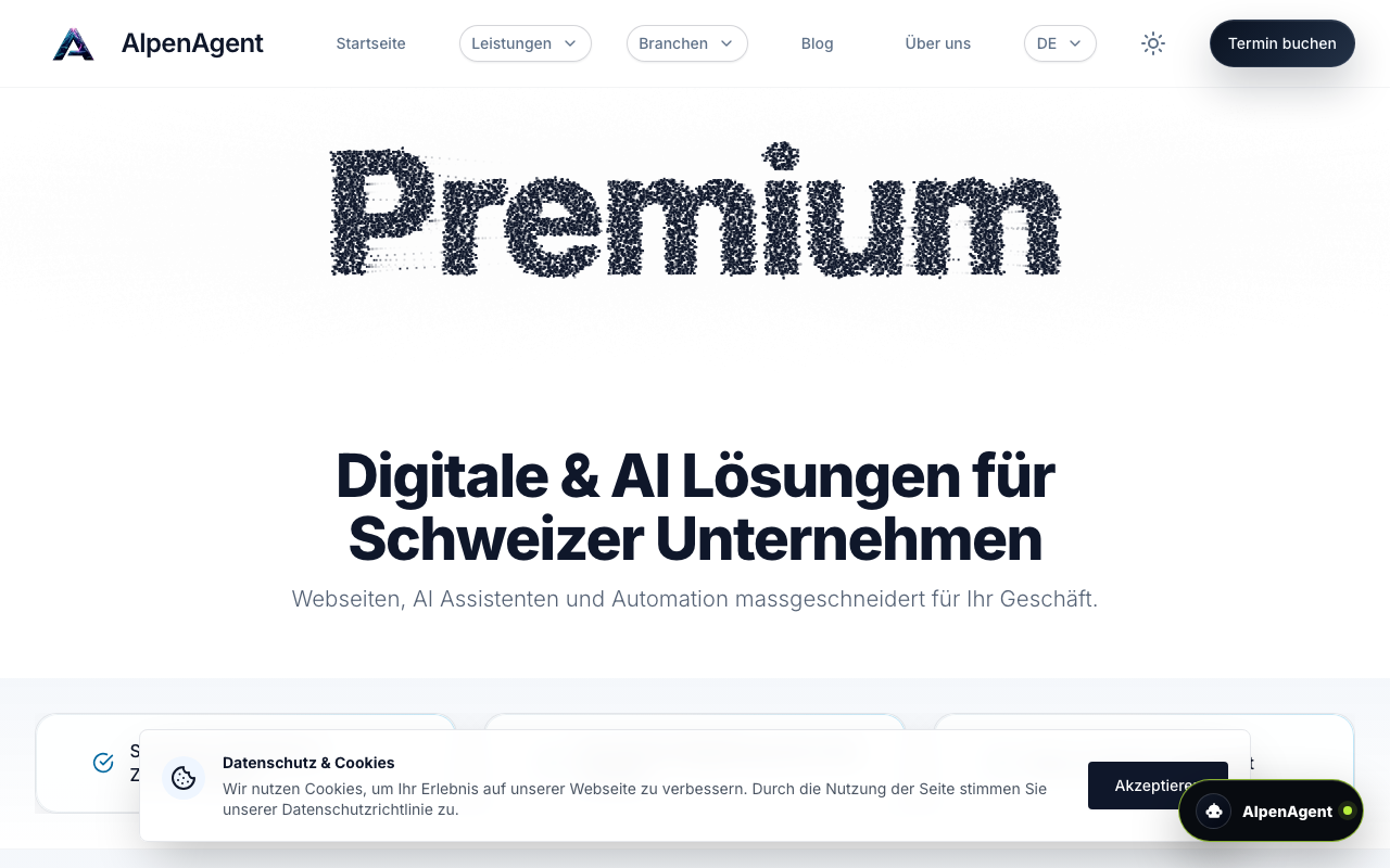 AlpenAgent — Schweizer Agentur für KI-Assistenten