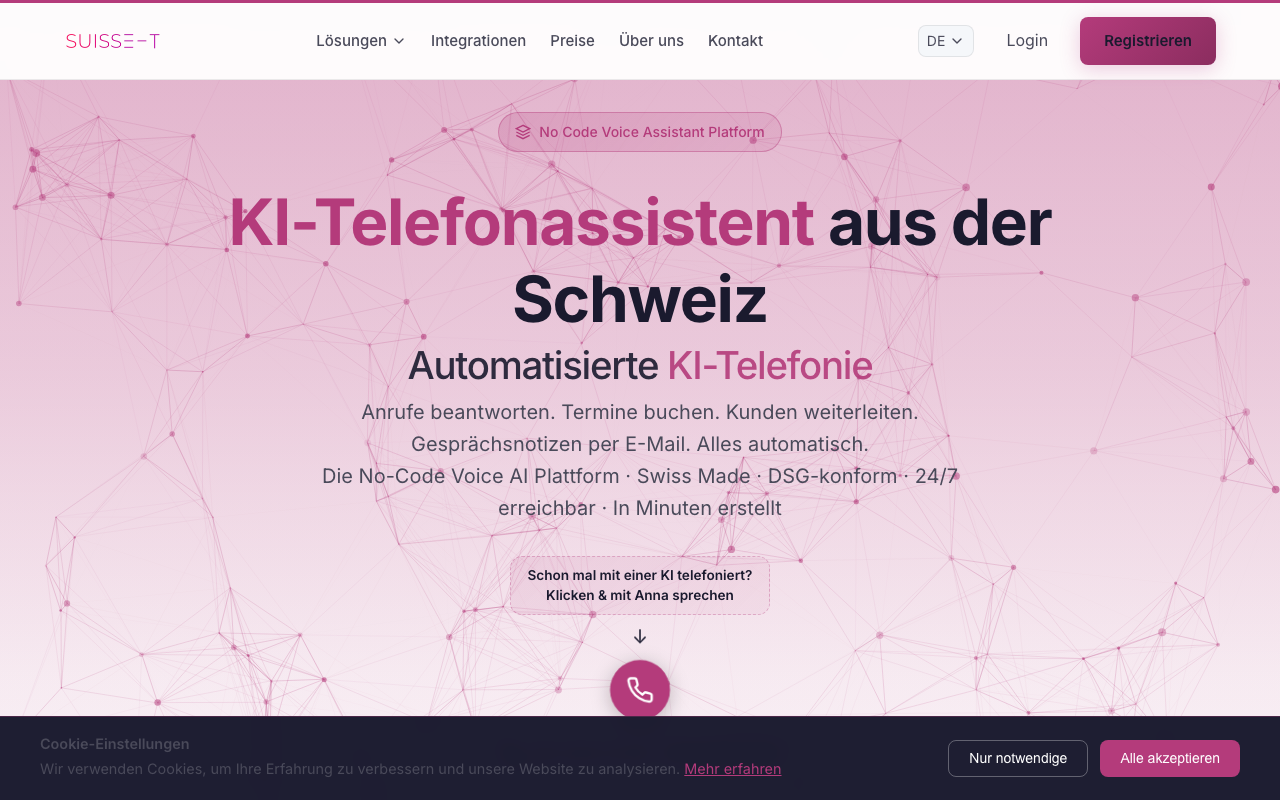 Suisse Voice — Schweizer KI-Voice-Plattform aus Berikon
